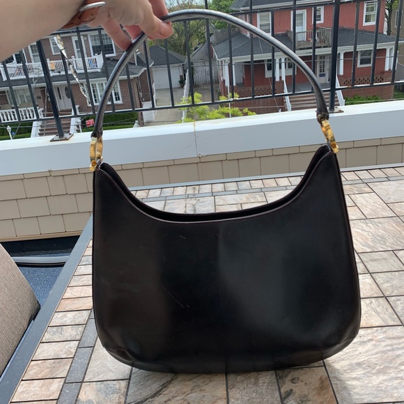 Salvatore Ferragamo Handbags - Salvatore Ferragamo Vintage Brown Hobo Leather Bag